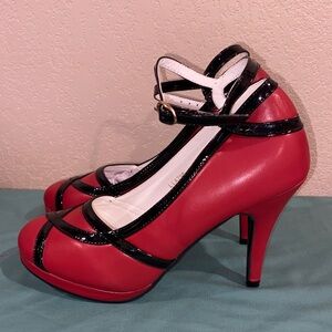 Womens red high heels